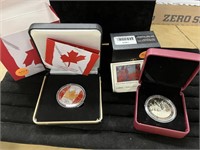 (2) Canada 1oz Silver JEH MacDonald Maple Leaf
