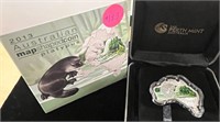 2013 Australia Platypus Map Shape Coin 1oz in box