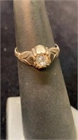 Sterling Ring Cut Size 4 Aprox