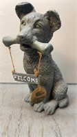 Chesapeak Bay Resin Welcome Dog 12 Inches Tall