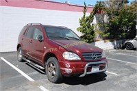 Mercedes Benz ML 320 2000 Parts Only