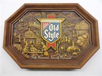 1981 Old Style Plastic Beer Sign