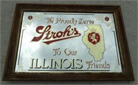 Stroh's Illinois Beer Mirror