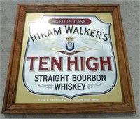 Hiram Walker's 10 High Whiskey Mirror