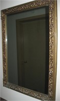 Heavy Ornate Gesso Framed Mirror