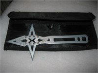 Stainless Handled Throwing Star Blade