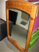 Dresser mirror w/ mounting boards