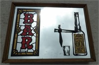 Bar Clock Mirror