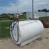 500 gal fuel barrel, dbl wall, w/pump