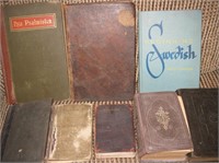 Vtg Swedish Language Bibles, Prayer Books, Hymnal