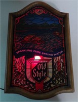 Old Style "Stained Glass" Beer Light