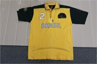 NEW La Martina World Cup Polo Shirt SZ XL Brasil