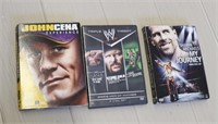 3 - 3 disc sets WWE Wresting Cena, Michaels, Austn