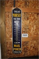 PORCELAIN MAIL POUCH THERMOMETER
