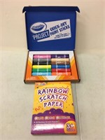 Crayola Paint Sticks & Rainbow Scratch Paper