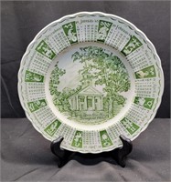 1965 Royal Staffordshire Ceramics Calendar Plate