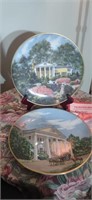 2 Gorham Southern Landmark Plates - Oak Hill &