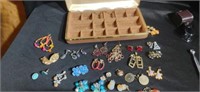 Approx 20 prs of Costume Earrings with Vintage