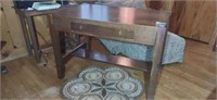 Lovely Antique Missions Oak Desk Library Table