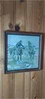 Framed Print of "A Doubtful Handshake" by Charles