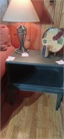 Painted Two Tiered End Table