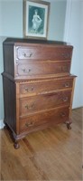 Beautiful Walnut Chest of Drawers. Matched Bed