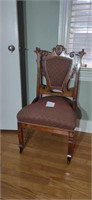 Walnut Victorian East Lake Side Chair