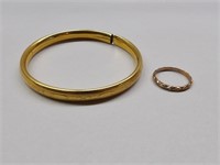 Baby Bracelet & 10K Gold Baby Ring