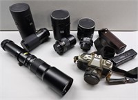 Minolta X-370 Camera & Lenses