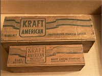 OLD CRAFT AMERICAN CHEESE BOXES