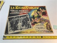 Vtg Young Bess Spanish Movie Poster / Card