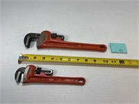 2 Rigid Heavy Duty Pipe Wrenches
