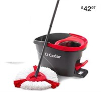 O-Cedar EasyWring Microfiber Spin Mop and Bucket