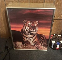 LIGHT UP TIGAR  WALL HANGING PICTURE