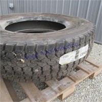 10R22.5 tires, bid X2, unused