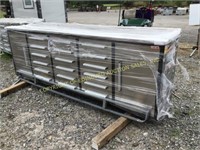 E- NEW 10' STAINLESS STEEL WORK BENCH