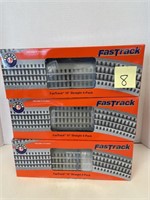 LOT OF 3 BOXES STRAIGHT TRACK 12 PIECES 6-12032