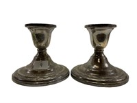 Pair of Sterling Candle Holders