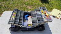 Tackle Box Full of Fishing Items