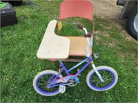 Chair Desk and Child Bike