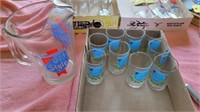 9- Old Style Glasses & Pitcher