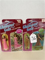 1982 KENNER GLAMOUR GALS COLLECTION DOLLS 2 NIP