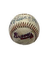 Team Autographed Braves Baseball
