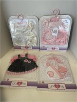 YOU & ME LOT OF 4 DOLL OUTFITS
