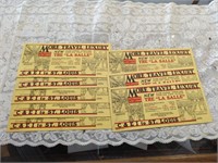 8 C&EI to St. Louis RR Advertising Cards
