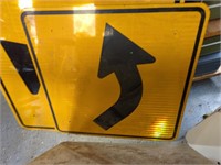 2 Metal Directional Traffic Signs