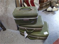 Neevel Lite-Pac Green 3pc Luggage Set
