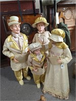 Victorian Caroler Family Figures