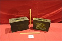 Pair of Original Military Ammo Cans