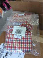Longaberger Cherry Red Plaid Liners